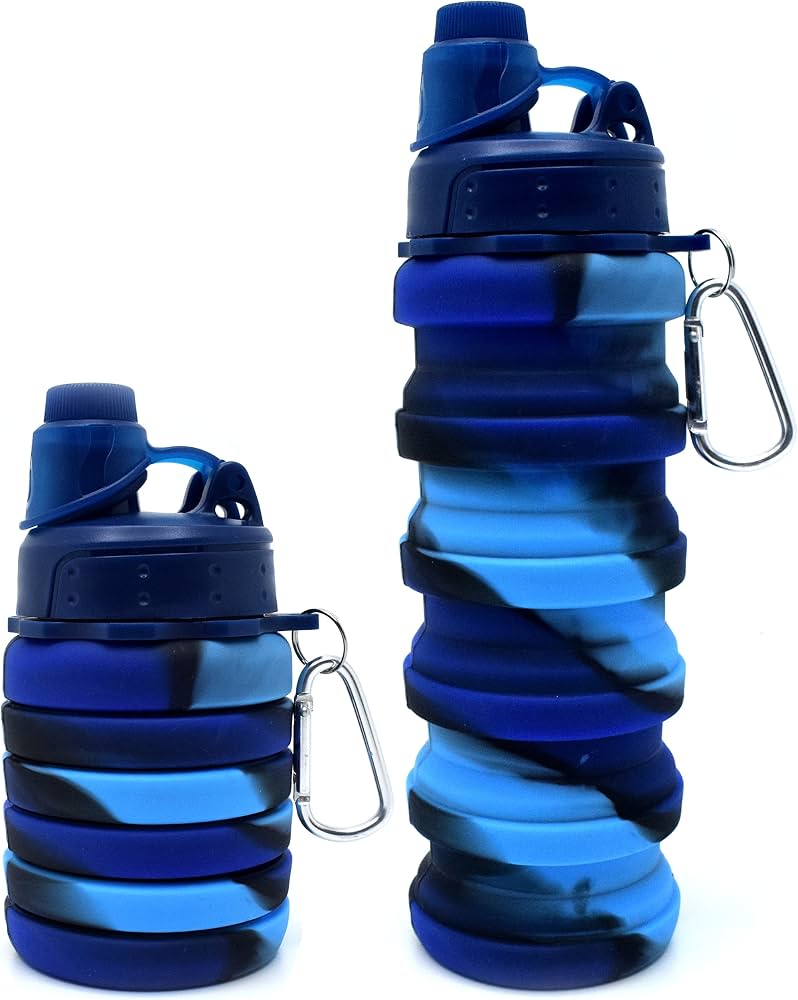 Silicone Sipper Bottle for Kids Young & Old Age 500ML Expandable Sipper Water Bottle for Home, Office, Gym, Trekking, Fancy Stylish Water Bottle