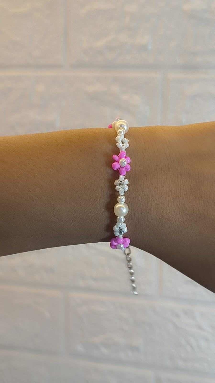 Beaded Flower Bracelet, Daisy Bracelet, Floral Bracelet, Aesthetic Flower Bracelet, Bridgerton Jewellery, Gift for Her, Birthday Gift