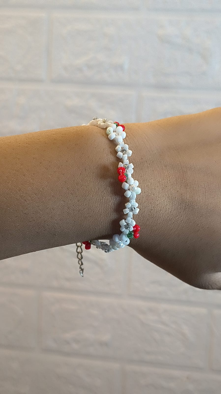 Beaded Flower Bracelet, Daisy Bracelet, Floral Bracelet, Aesthetic Flower Bracelet, Bridgerton Jewellery, Gift for Her, Birthday Gift