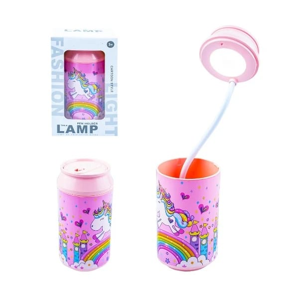 Rechargeable Study Lamp with Pencil Holder (unicorn)